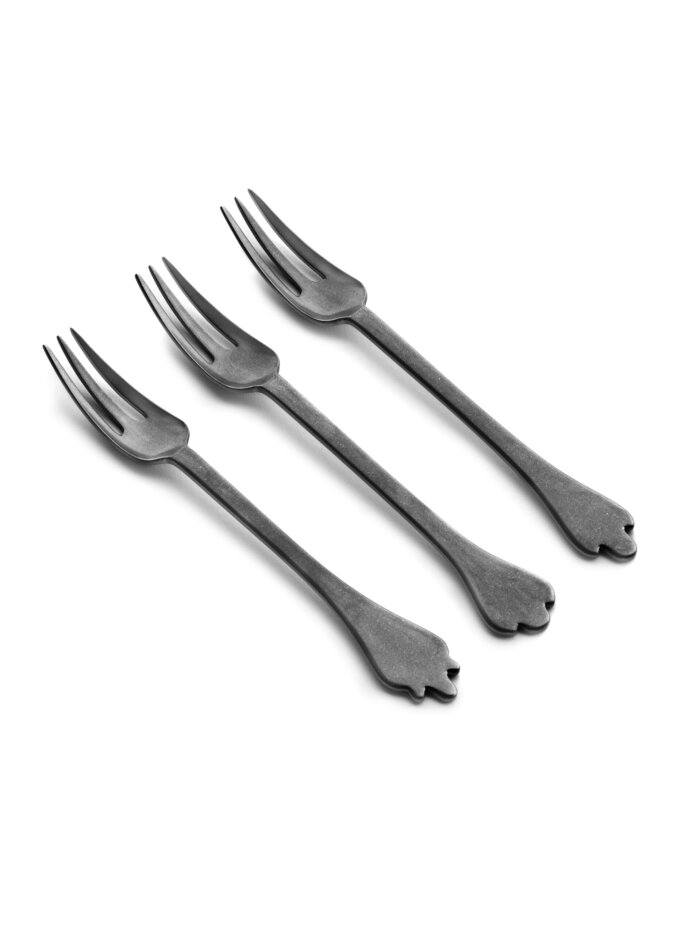 TABLE FORK MERCI MIX 1-2-3 ANTHRACITE STONE WASH ASS/3
