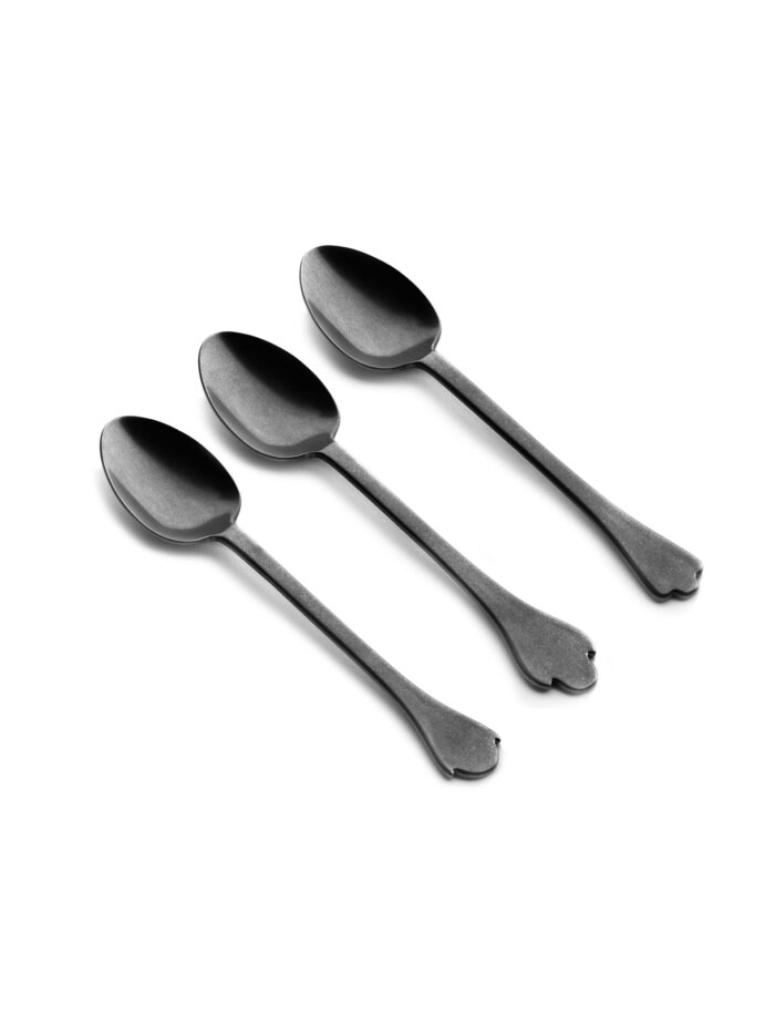 DESSERT SPOON MERCI MIX 4-5-6 ANTHRACITE STONE WASH ASS/3