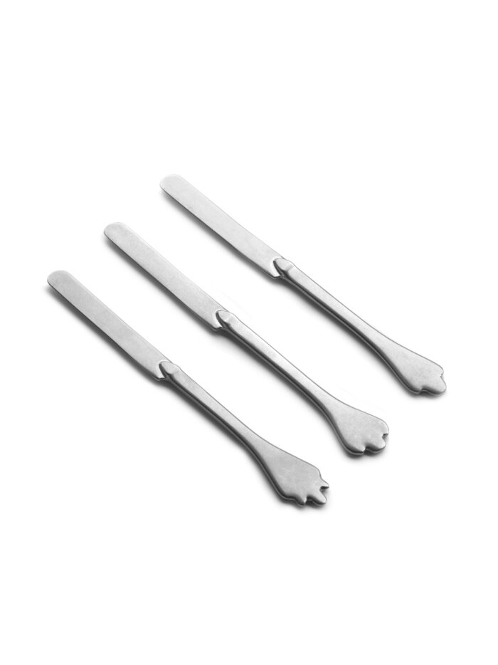 DESSERT KNIFE MERCI MIX 1-2-3 MIRROR STONE WASH ASS/3
