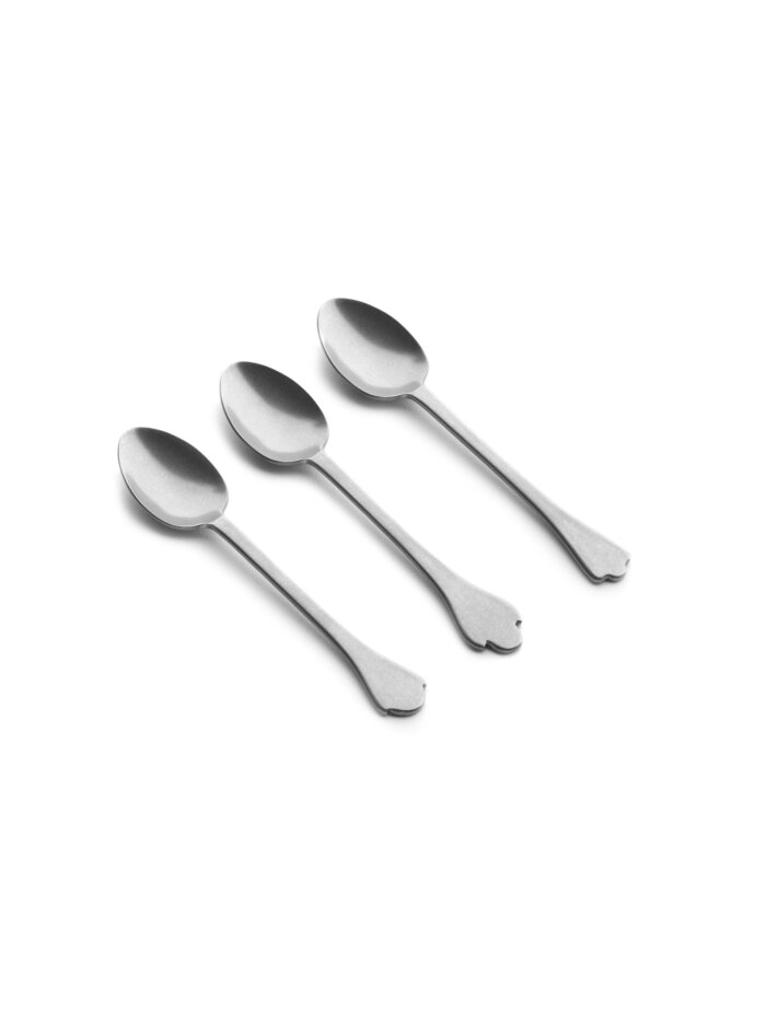 COFFEE SPOON MERCI MIX 4-5-6 MIRROR STONE WASH ASS/3