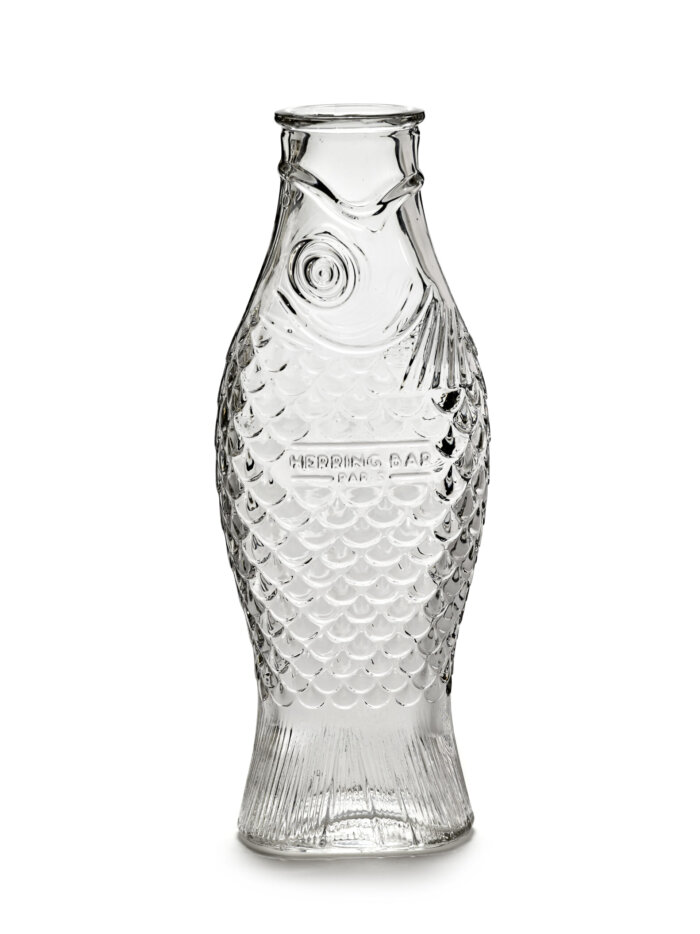 BOTTLE  1L FISH&FISH L10 ,6 x W7,5 x H29 CM TRANSPARENT