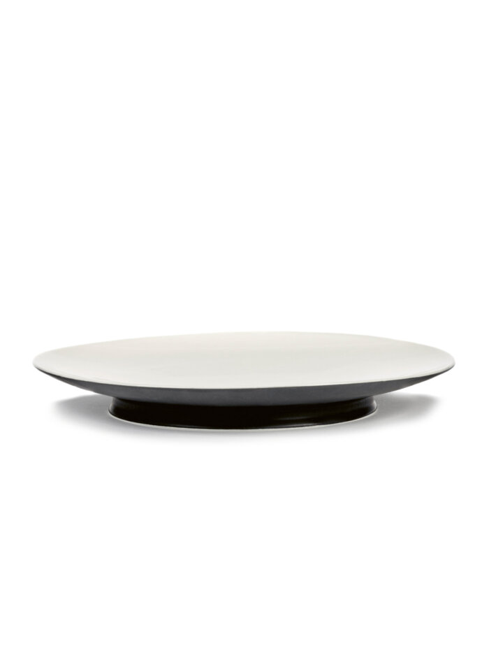 PLATE D28 CM RA BLACK/OFF-WHITE