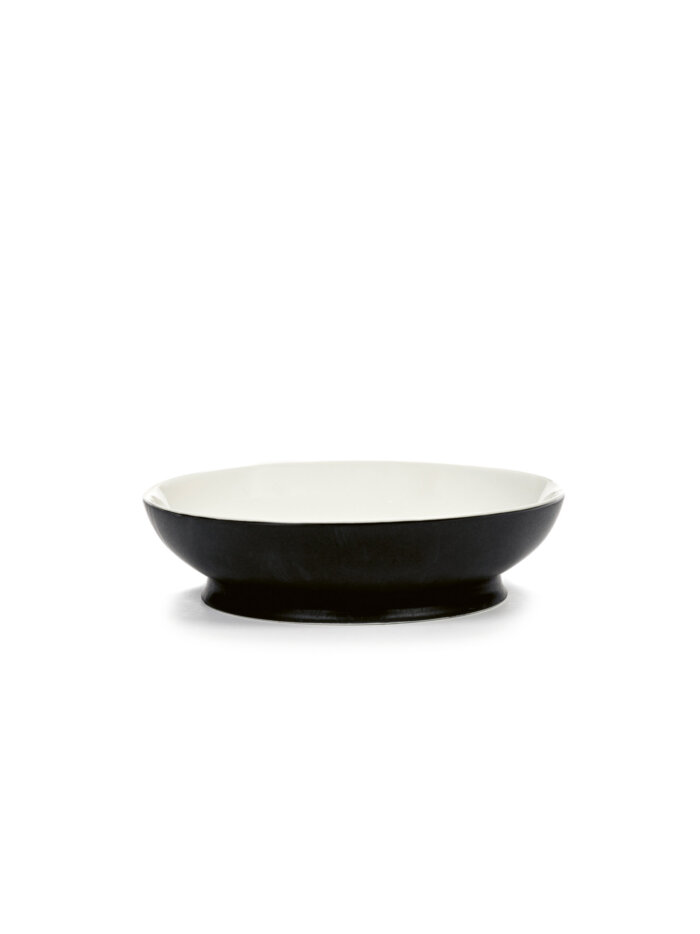 SOUP BOWL D19 CM RA BLACK/OFF-WHITE
