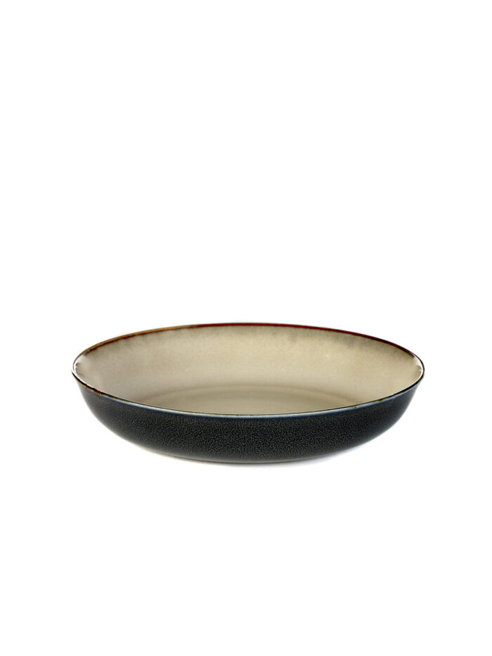 SOUP PLATE S D17,5 H3 MISTY GREY / DARK BLUE