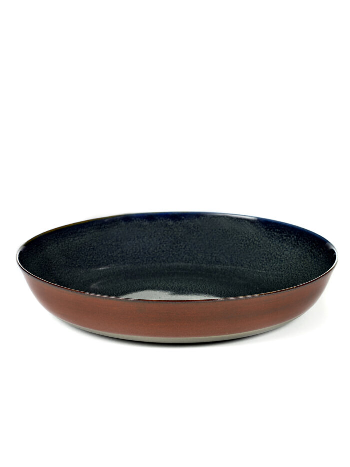 SOUP PLATE M D21 H4 DARK BLUE / RUST