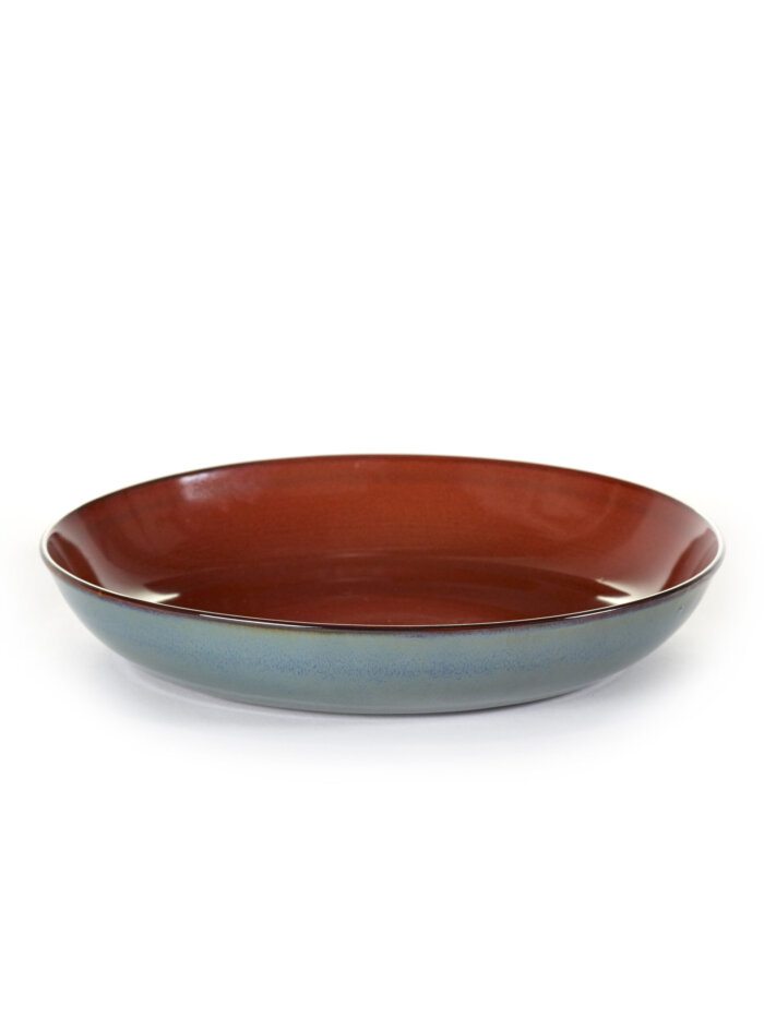 PASTA PLATE D23,5 H4,5 CM RUST/SMOKEY BLUE