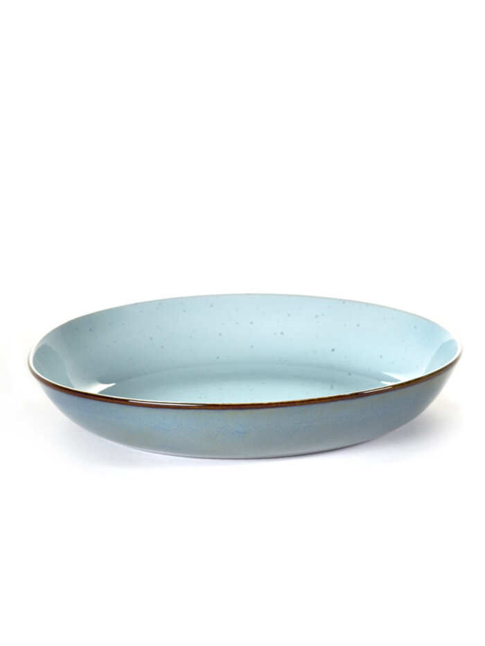PASTA PLATE D23,5 H4,5 CM LIGHT BLUE/SMOKEY BLUE