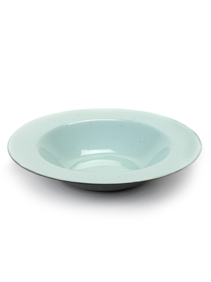 DEGUSTATION LARGE ROUND D27,3 H5,3 CM LIGHT BLUE/SMOKEY BLUE