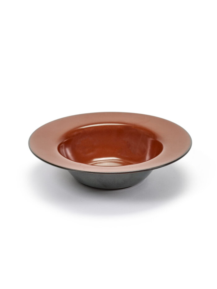 DEGUSTATION SMALL ROUND D21,3 H5 CM RUST/SMOKEY BLUE