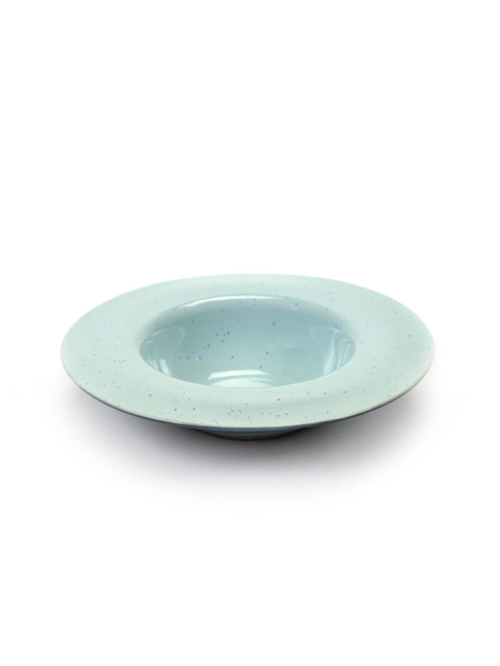 DEGUSTATION SMALL ROUND D21,3 H5 CM LIGHT BLUE/SMOKEY BLUE