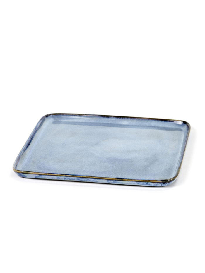 SQAURE PLATE S 17,5X17,5 H1 BLUE