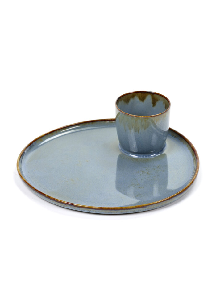TAPAS PLATE SMOKEY BLUE D15 H4,5