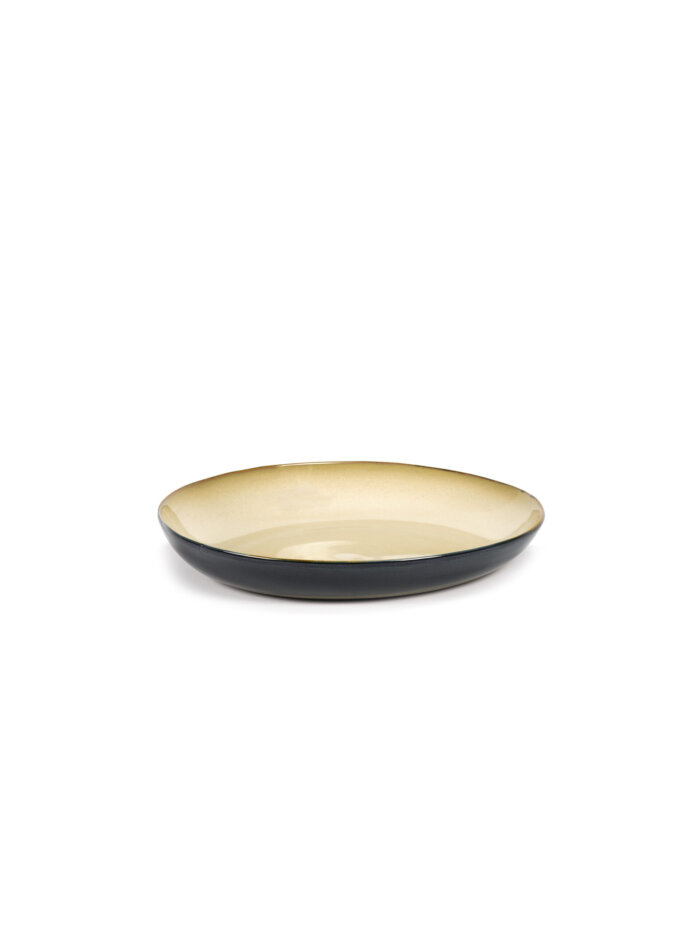 SERVING DISH D29,5 H5 CM MISTY GREY / DARK BLUE