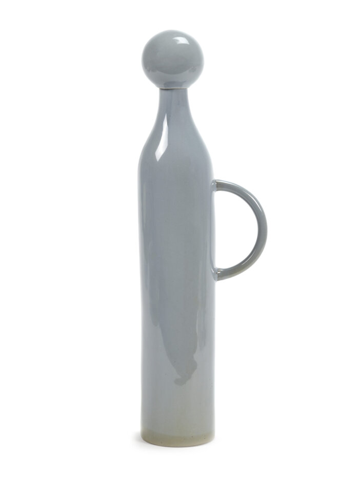 JUG WITH STOPPER M D7,5 H41 CM SMOKEY BLUE