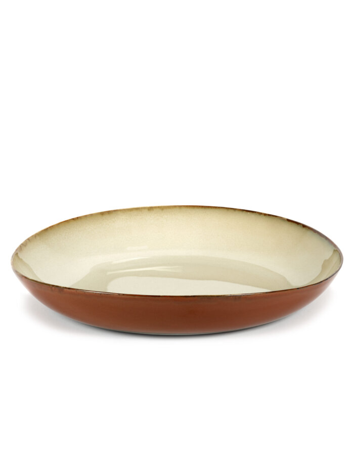 SERVING DISH D45 H6,8 CM RUST / MISTY GREY
