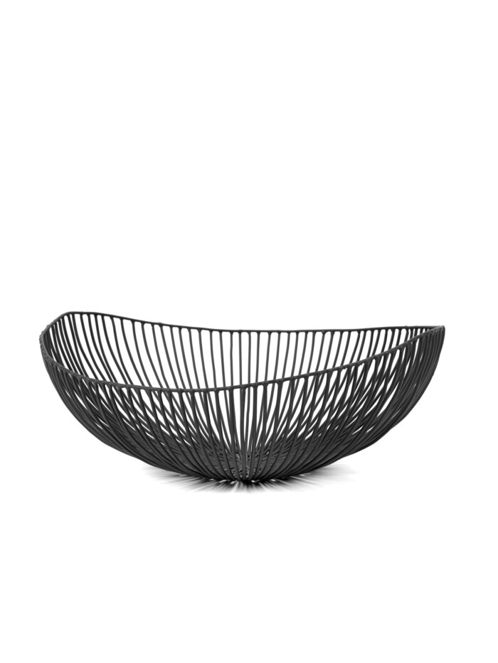PLATE OVALE MEO 37X33XH14 BLACK
