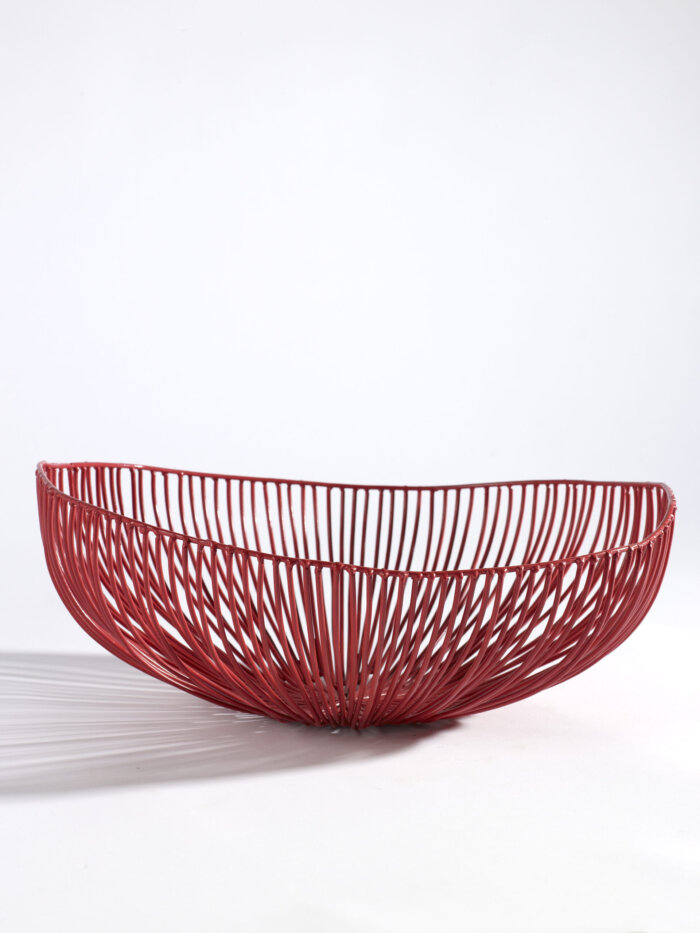 WIRE BASKET MEO  Ø33 H14 CM RED