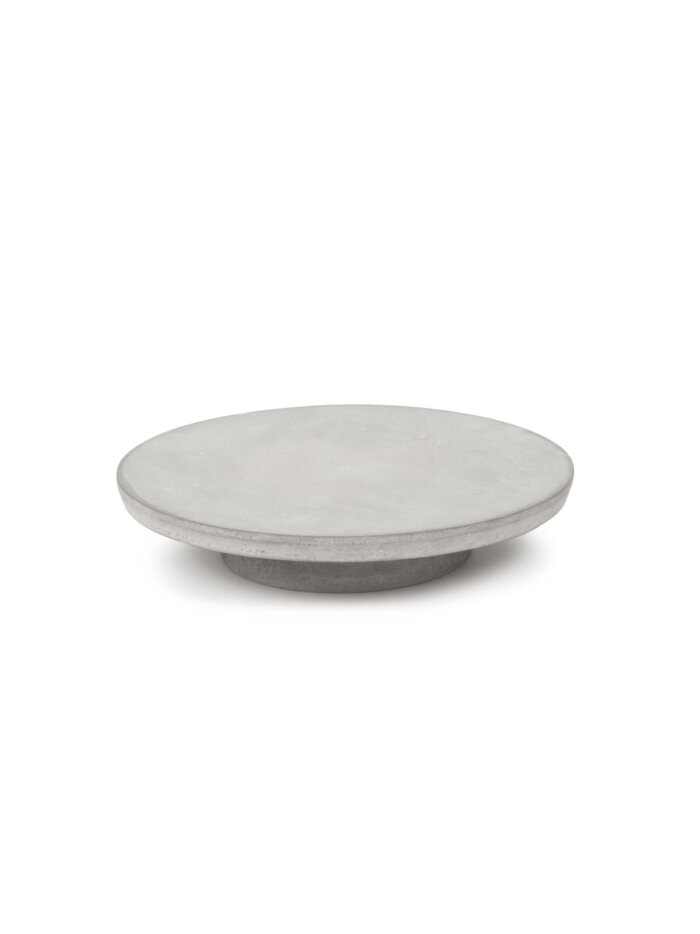 CAKE STAND SIMPLE PLATE S D26 x H5 GREY