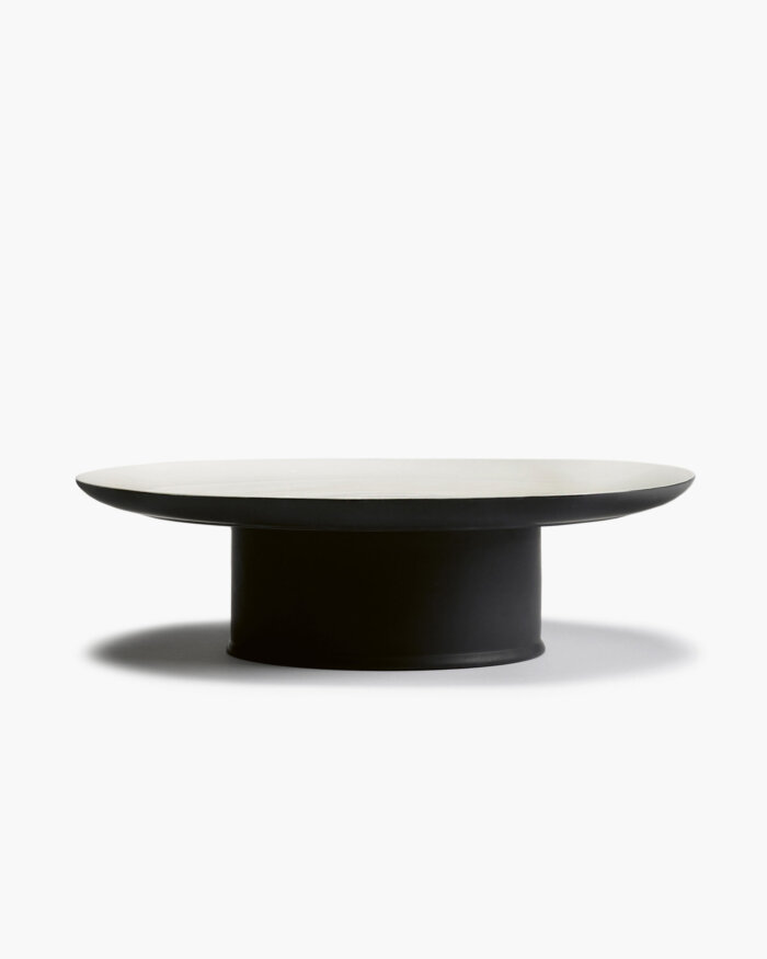 CAKE STAND D33 CM RA BLACK/OFF-WHITE