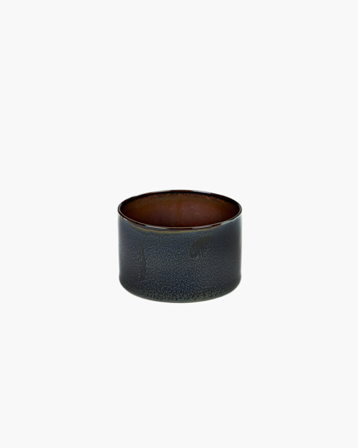 GOBLET CYLINDER LOW D7,5 H5 DARK BLUE/ RUST