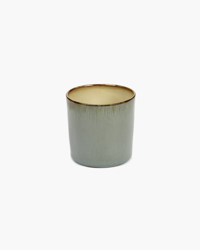 GOBLET CYLINDER HIGH D7,5 H7,5 SMOKEY BLUE / MISTY GREY