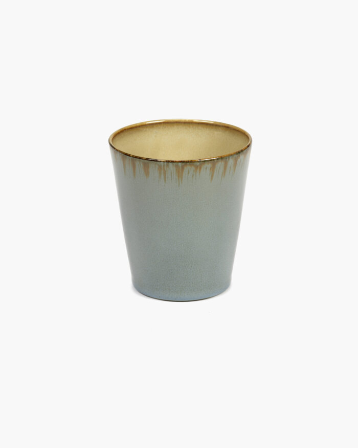 GOBLET CONIC M D8,5 H9,5 SMOKEY BLUE / MISTY GREY
