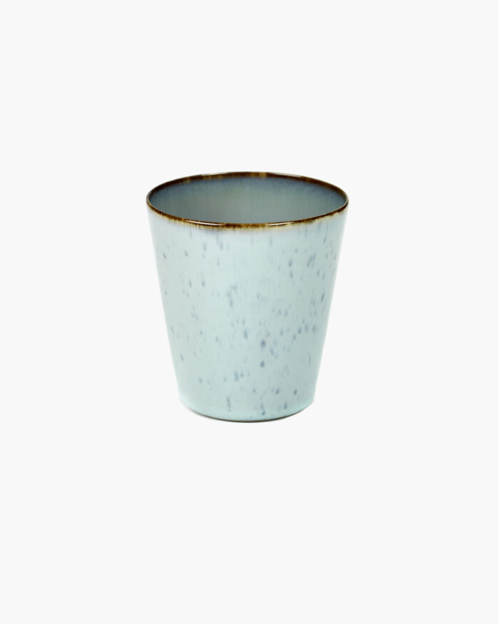 GOBLET CONIC M D8,5 H9,5 LIGHT BLUE / SMOKEY BLUE
