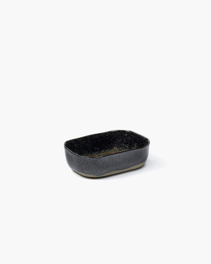EXTRA DEEP PLATE MERCI N°6  M 14,5x10,5 H4,5 DARK BLUE