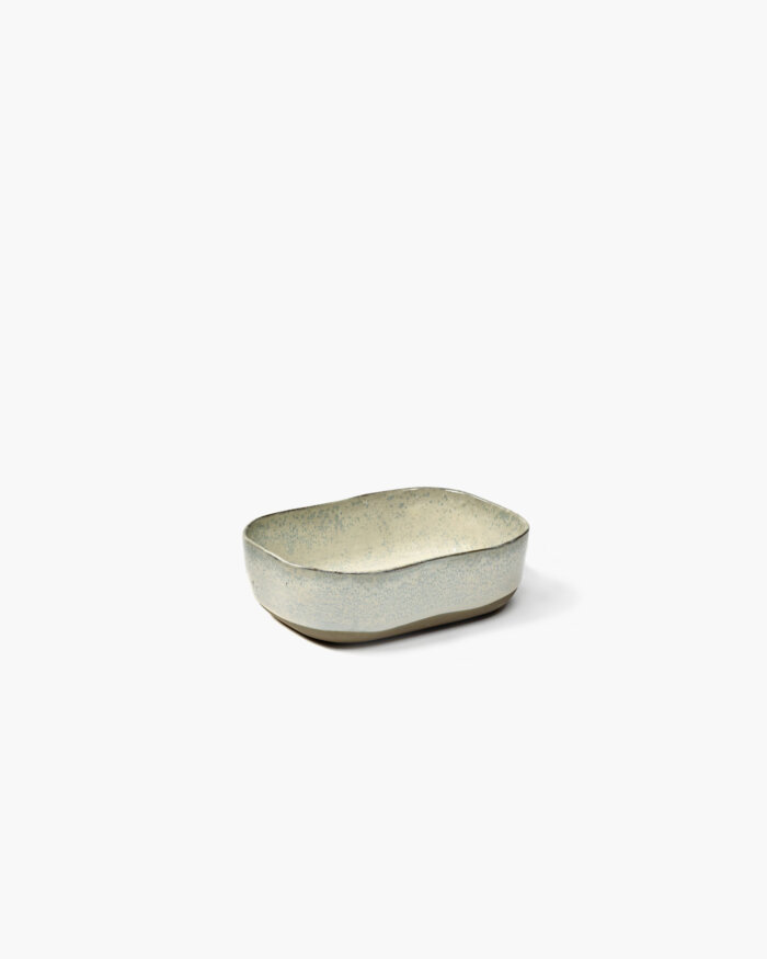 EXTRA DEEP PLATE MERCI N°6  M 14,5x10,5 H4,5 OFF WHITE
