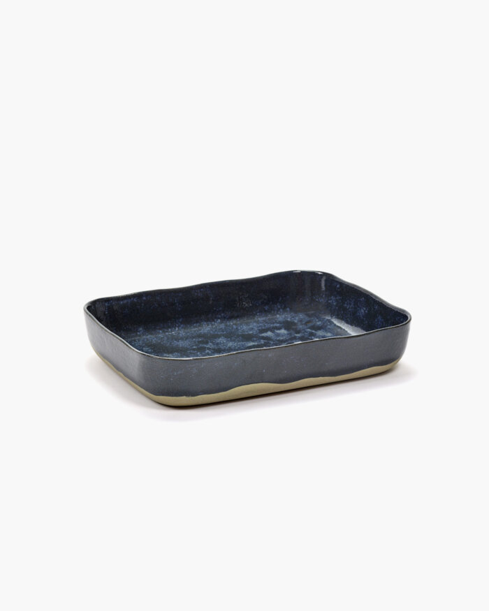 OVEN DISH  MERCI N°10 30,1x22,3 H5,5 BLUE/GREY
