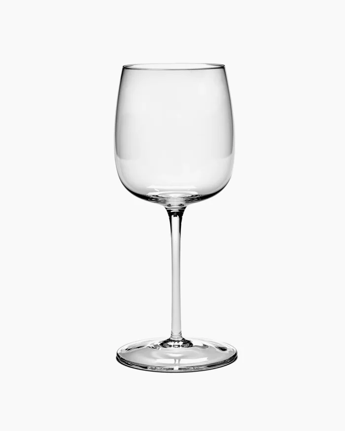 RED WINE GLASS CURVED VVD H23cm D9,6cm 45CL