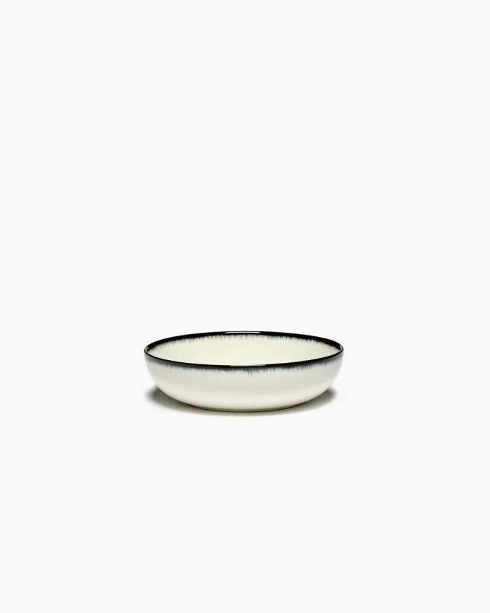 HIGH PLATE D15,5 CM DÉ OFF-WHITE/BLACK VAR A