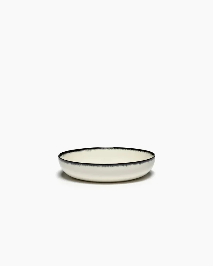 HIGH PLATE D18,5 CM DÉ OFF-WHITE/BLACK VAR A