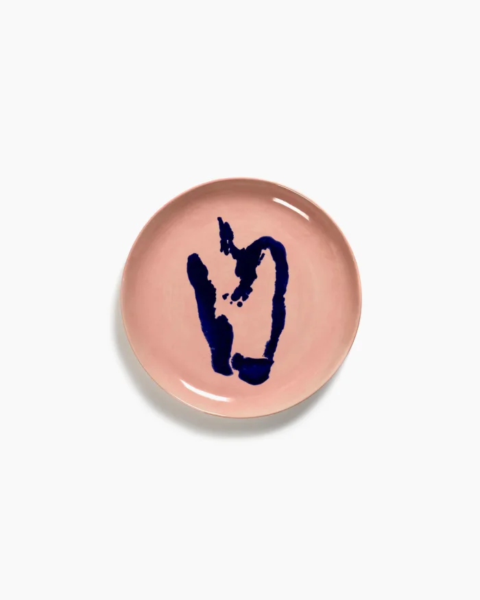 PLATE FEAST M L22,5 x W22,5 x H2 CM DELICIOUS PINK PEPPER BLUE