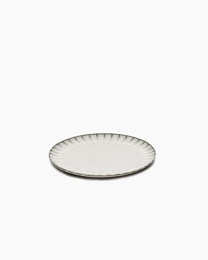 PLATE INKU M L21 x W21 x H1,7 CM WHITE