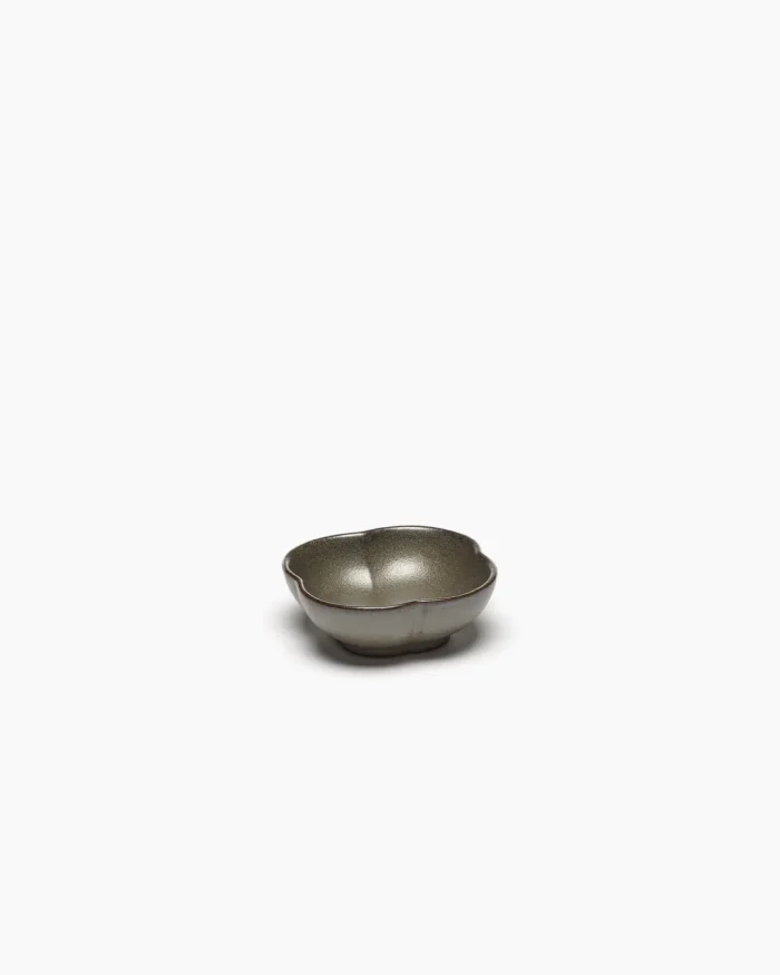 BOWL RIBBED INKU S L9 x W9 x H3 CM GREEN