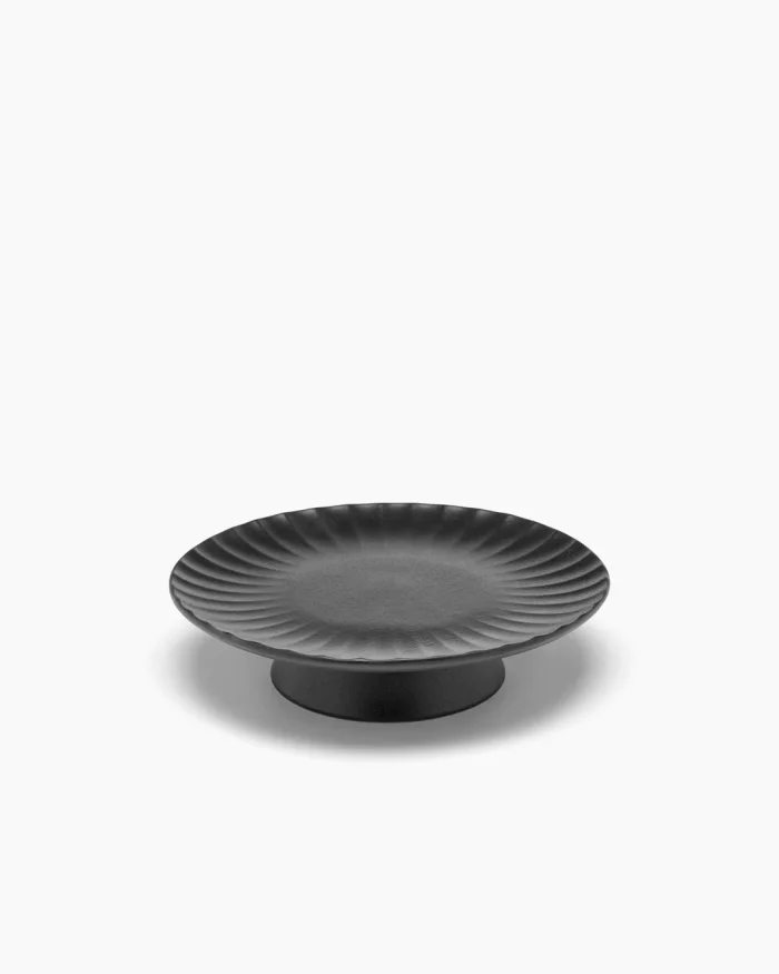 CAKE STAND INKU L L24 x W24 x H6,5 CM BLACK