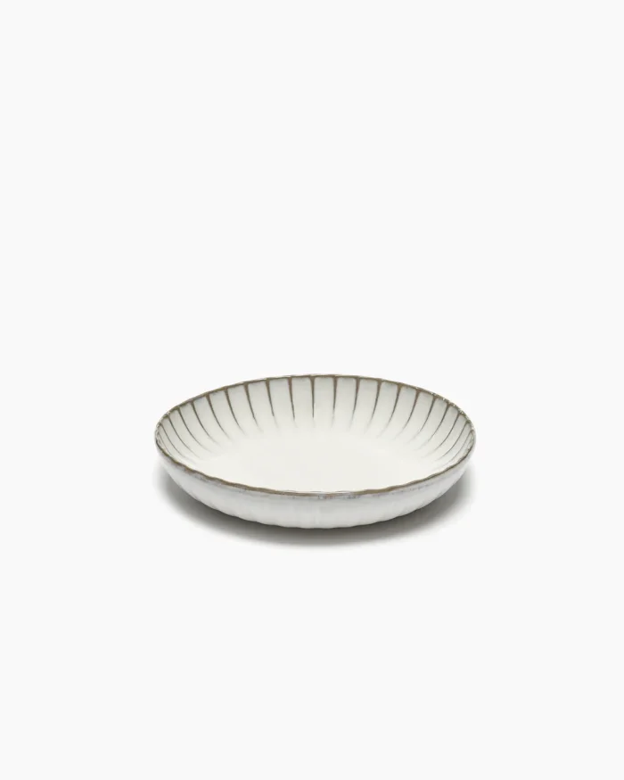 HIGH PLATE INKU M L23 x W23 x H4,5 CM WHITE