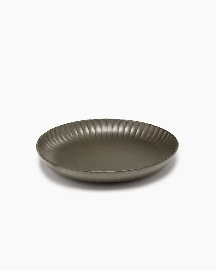 SERVING BOWL INKU M L32 x W32 x H5 CM GREEN