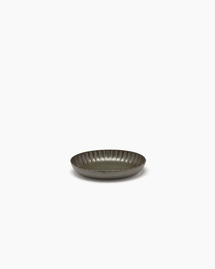 SERVING BOWL OVAL INKU L19 x W13 x H3,7 CM GREEN