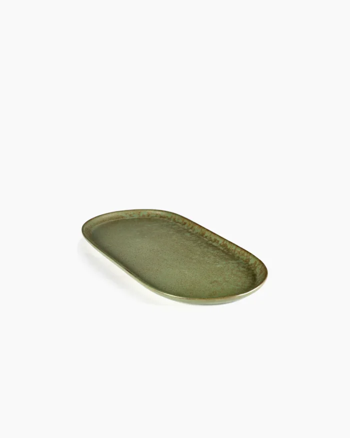 TAPAS PLATE SURFACE L 17X35,5 H2 CAMOGREEN