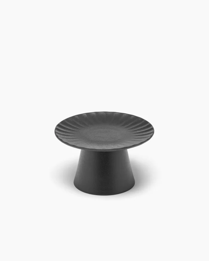 CAKE STAND INKU S L15 x W15 x H9 CM BLACK