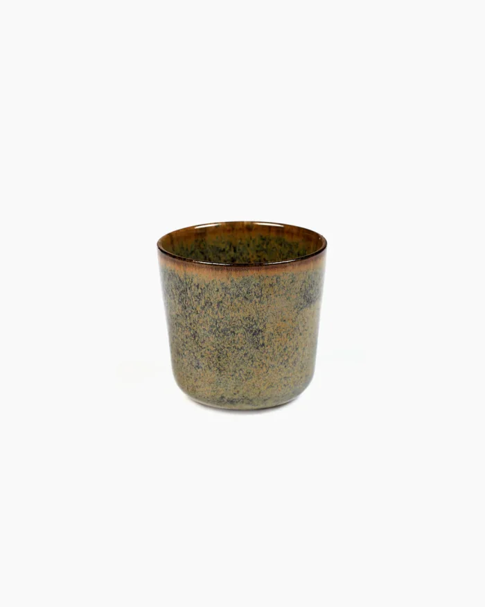 MUG SURFACE WITHOUT HANDLE INDI  D9 H8,5 GREY