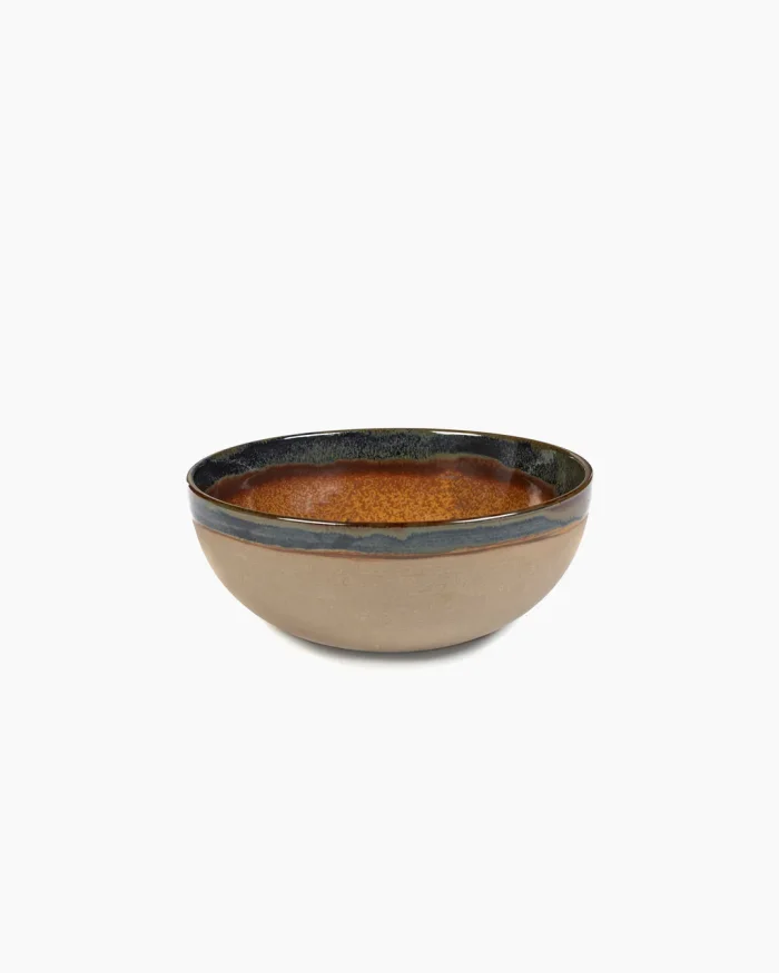 BOWL L SURFACE D23,5 H9,5 RUSTY BROWN