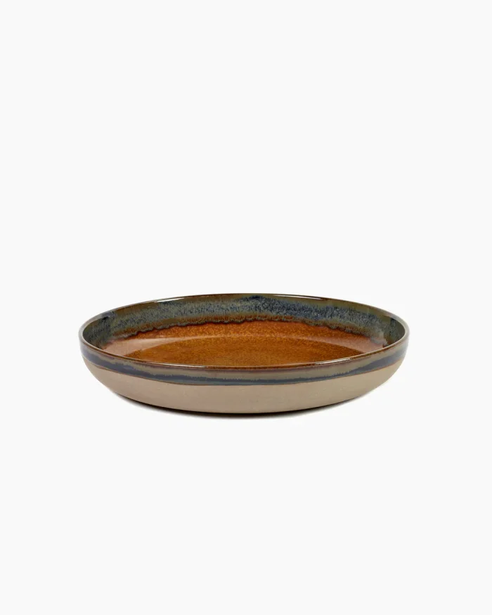 DISH SURFACE D32 H5,5 RUSTY BROWN