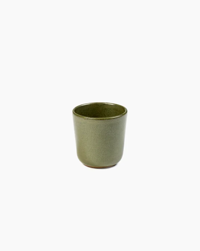RISTRETTO MUG SURFACE WITHOUT HANDLE D6 H6  CAMOGREEN