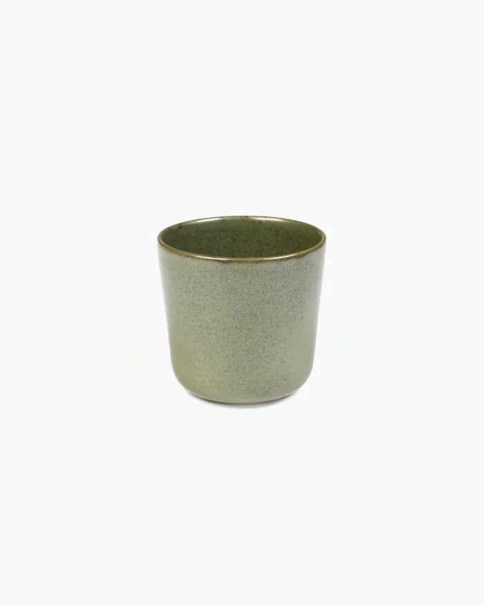MUG SURFACE WITHOUT HANDLE D9 H8,5 CAMOGREEN