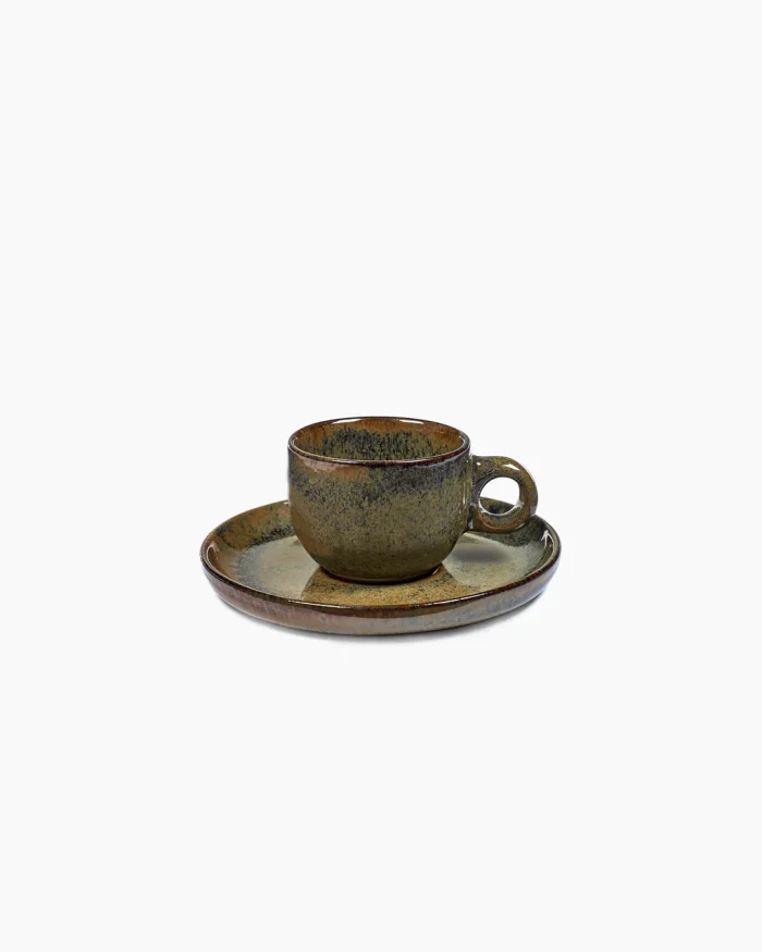 ESPRESSO CUP SURFACE D6,5 H5 WITH UNDERPLATE D13 INDI GREY