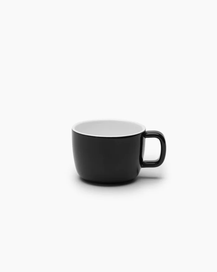 CAPPUCCINO CUP VVD D8,5 H6 20CL - GLAZE BLACK
