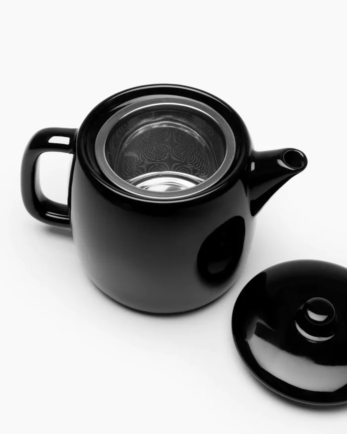 TEA POT INCL INFUSER VVD D12 H13,3 - GLAZED BLACK – Bild 2